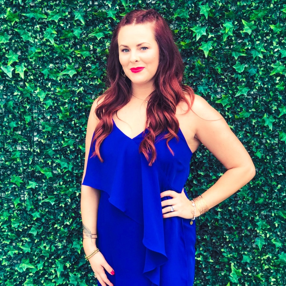 Gorgeous blue shift dress
